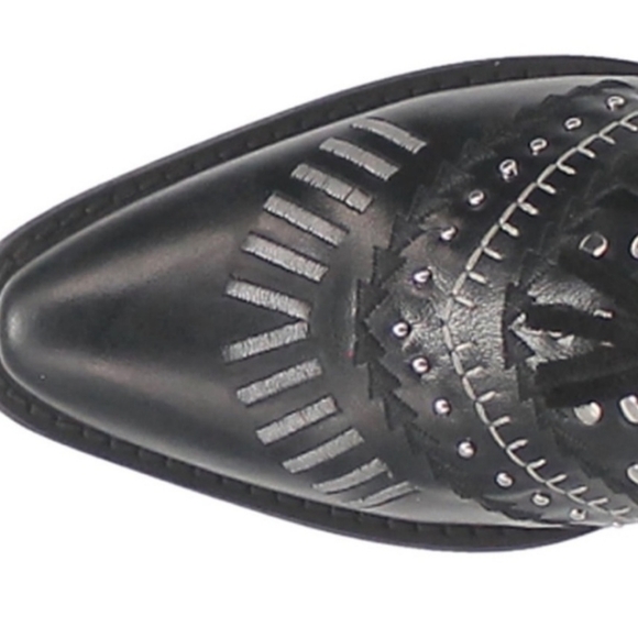 Dingo black fringe cowgirl boots - Picture 4 of 5